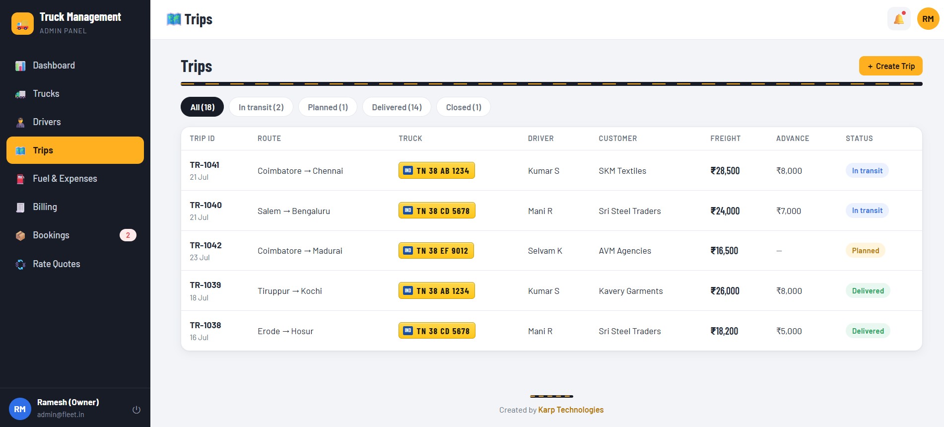 Fleet Admin Console screenshot 3